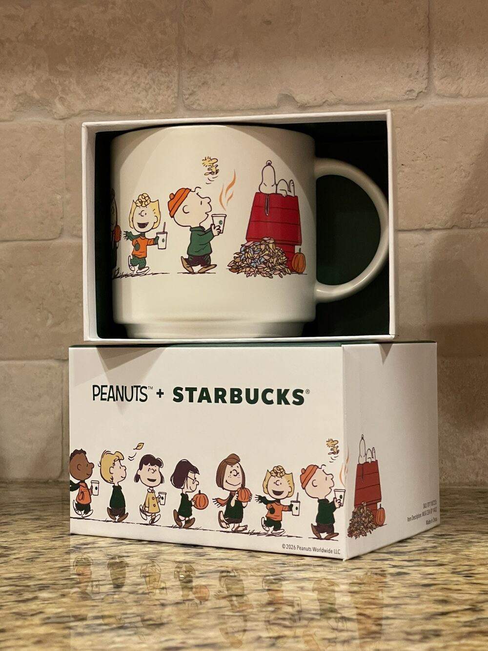 Starbucks x Peanuts Snoopy Mug Limited Edition Collectible